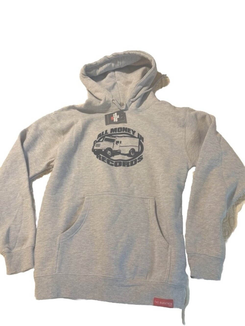 The Marathon Clothing Hoodie Men Small All Money In Records Nipsey Hussle NWT - Picture 2 of 8